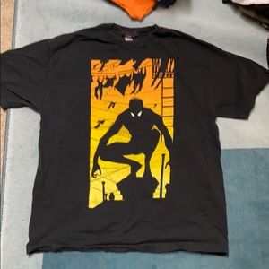 Spider-Man shirt.